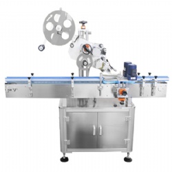 Automatic top surface labeling machine
